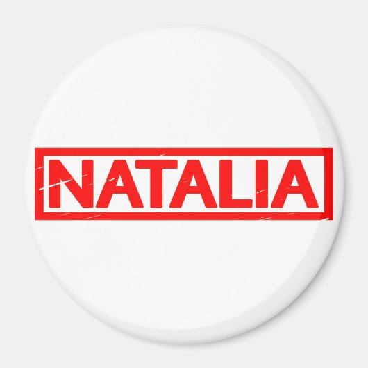 Natalia-Briefmarke Magnet (Vorne)
