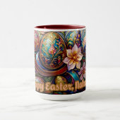NATALIA ~ EASTER MUG ~ Flowers Eggs~  Tasse (Zentrum)