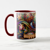 NATALIA ~ OSTERMUG ~ Blumen Eier~  Tasse (Links)