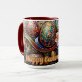 NATALIA ~ OSTERMUG ~ Blumen Eier~  Tasse (Vorderseite Links)