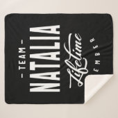 Natalia Personalisiert Name Geburtstagsgeschenk Sherpadecke (Vorderseite (Horizontal))