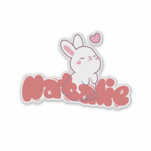 Natalie Bunny Sticker (Vorderseite)