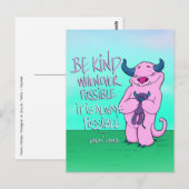 Natalie das Monster, Postkarte (Vorne/Hinten)