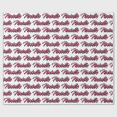 Natalie faded pink personalisiertes Geschenkpapier (Flach)