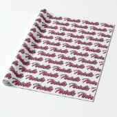 Natalie faded pink personalisiertes Geschenkpapier (Ungerollt)