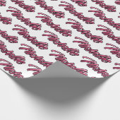 Natalie faded pink personalisiertes Geschenkpapier (Ecke)