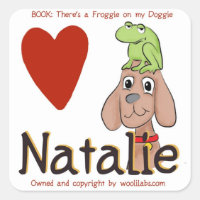 Natalie Froggie auf Doggie Stickers