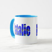 Natalie-Logo aus Guinea, Tasse (Vorderseite Links)