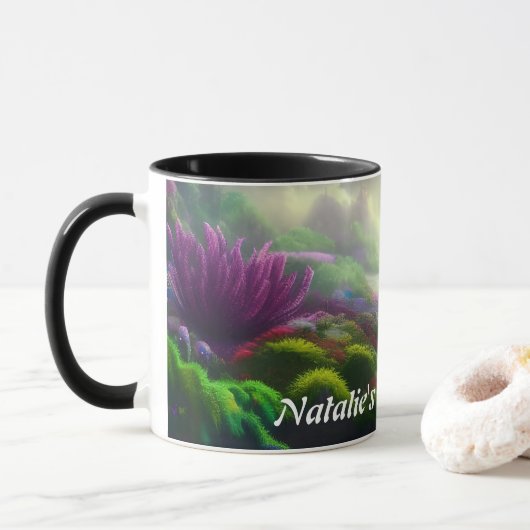Natalie Morning Tea Personalisiert anpassbar Tasse (Mit Donut)