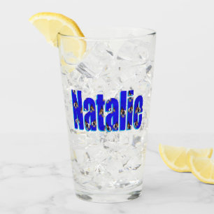 'Natalie' Name Aus Meerschweinchen, Glas