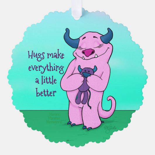 Natalie, Papier-Zierkarte Ornament Karte (Vorderseite)