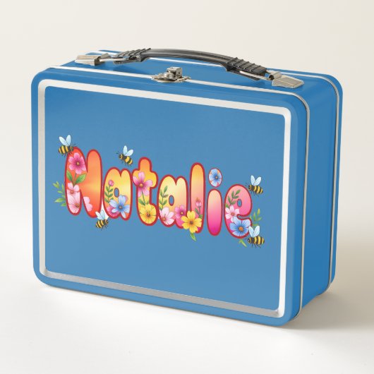 Natalie - Personalized Bee Lunch Box (Vorderseite)