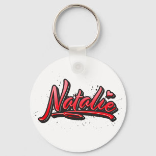 Natalie Red Heart Graffiti schlüssel anhänger Schlüsselanhänger