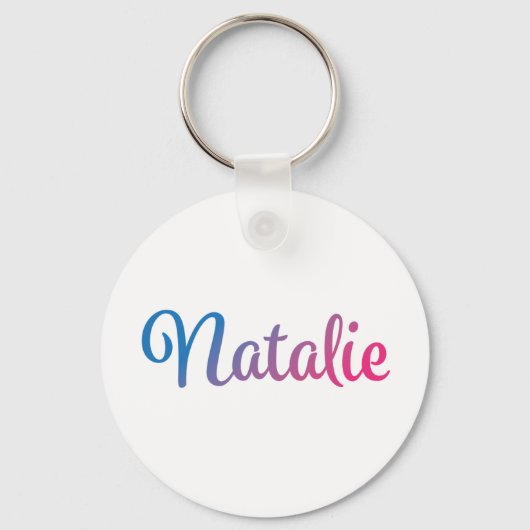 Natalie Stylish Cursive Schlüsselanhänger (Vorderseite)