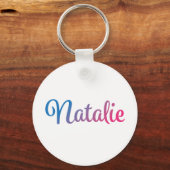 Natalie Stylish Cursive Schlüsselanhänger (Vorderseite)