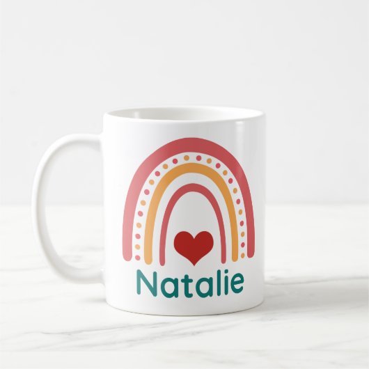 Natalie Vintag Boho Rainbow Kaffeetasse (Links)