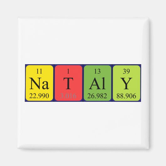 Natallicher Periodenmagnet Magnet (Vorne)