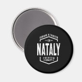 Nataly Personalisiert Name Geburtstagsgeschenk Magnet (Vorderseite/Rückseite)