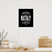 Nataly Personalisiert Name Geburtstagsgeschenk Poster (Küche)