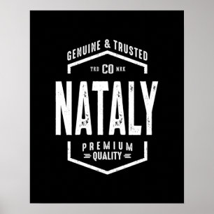 Nataly Personalisiert Name Geburtstagsgeschenk Poster