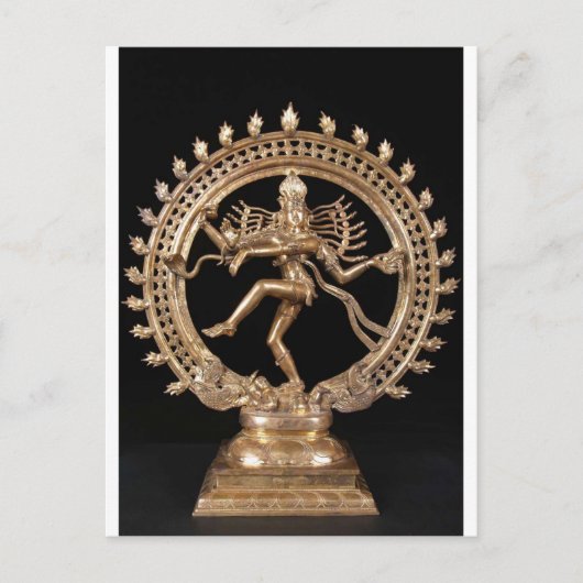 NATARAJ HINDU GOD POSTKARTE (Vorderseite)