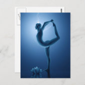 Natarajasana - Reihe Yoga Postkarte (Vorne/Hinten)