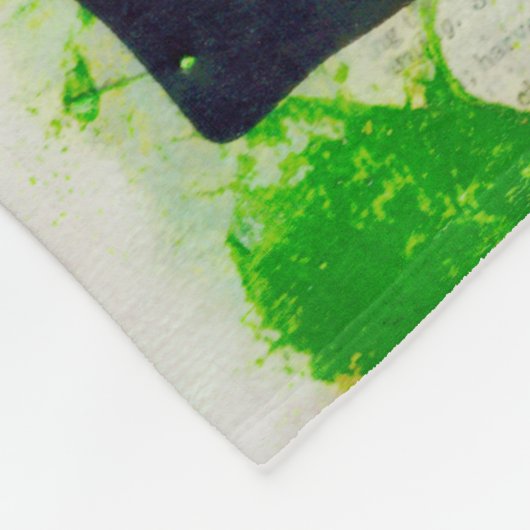 Natarajasana Yoga-Mädchen - Fleecedecke (Ecke)