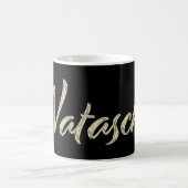 Natascha white gold Handwriting Tasse Kaffeetasse (Mittel)