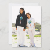 Natasha Foto Monogram Modern Engagement Party Einladung (Rückseite)