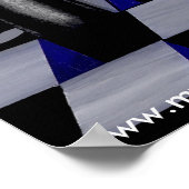 Natasha Gothic Pink Tattoo Angel Poster (Ecke)