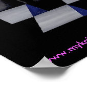 Natasha Gothic Tattoo Angel Poster (Ecke)