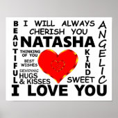 Natasha I Liebe You Poster (Vorne)