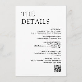 Natasha Monogram Modern Wedding Begleitkarte