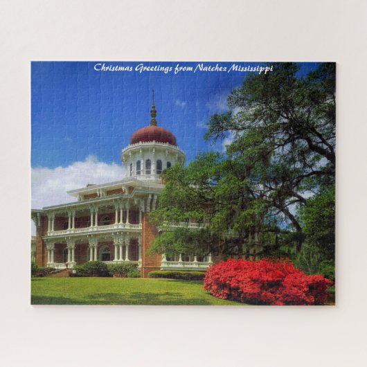 Natchez Mississippi.Christmas Grüße Puzzle (Horizontal)