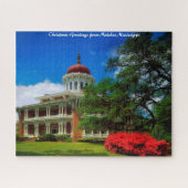 Natchez Mississippi.Christmas Grüße Puzzle (Horizontal)