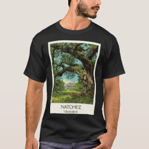 Natchez Mississippi Herrenhaus Historisches Antebe T-Shirt