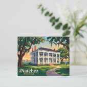 Natchez Mississippi Postkarte (Stehend Vorderseite)