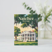 Natchez Mississippi Postkarte (Stehend Vorderseite)