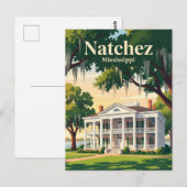 Natchez Mississippi Postkarte (Vorne/Hinten)