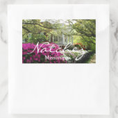 Natchez Mississippi Spring Rechteckiger Aufkleber (Tasche)