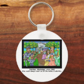 Natchez, MS 1865 Funny Gifts T-Shirts & Sammlerstü Schlüsselanhänger (Vorderseite)