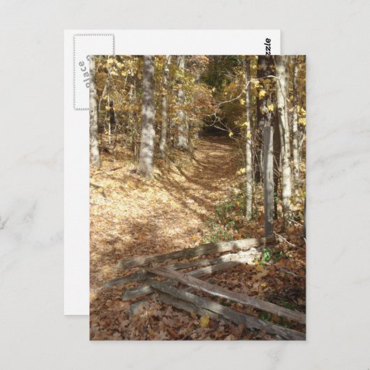 Natchez-Pfad im Herbst Postkarte (Vorne/Hinten)