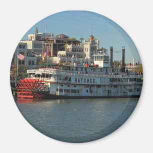 Natchez River Boat New Orleans Magnet