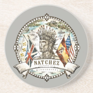 Natchez Siegel-FarbUntersetzer Getränkeuntersetzer