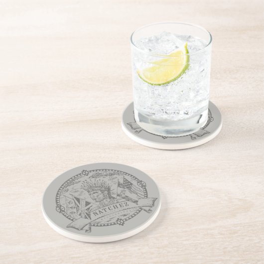 Natchez Siegel-Untersetzer Getränkeuntersetzer (Seite)