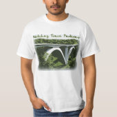 Natchez Spurn-Allee-Bogen-Brücken-T - Shirt (Vorderseite)