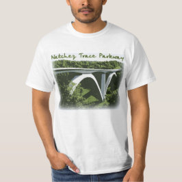 Natchez Spurn-Allee-Bogen-Brücken-T - Shirt