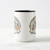 Natchez Stadt-Siegel • Tassen-Farblogo Zweifarbige Tasse (Mittel)