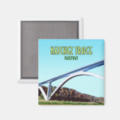 Natchez Trace Parkplatz Tennessee Mississippi Magnet (Vorderseite/Rückseite)