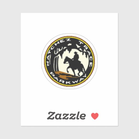 Natchez Trace Parkway Aufkleber (Blatt)